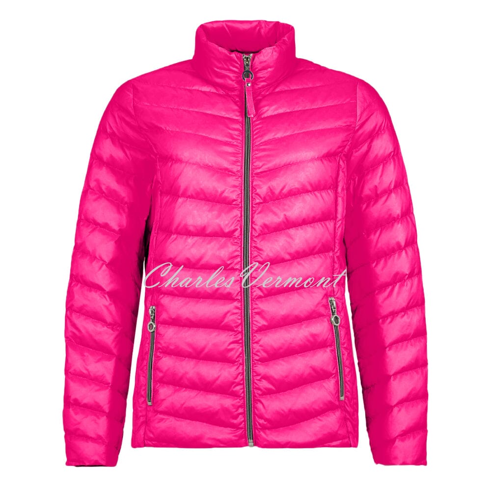 Pink packable down jacket best sale