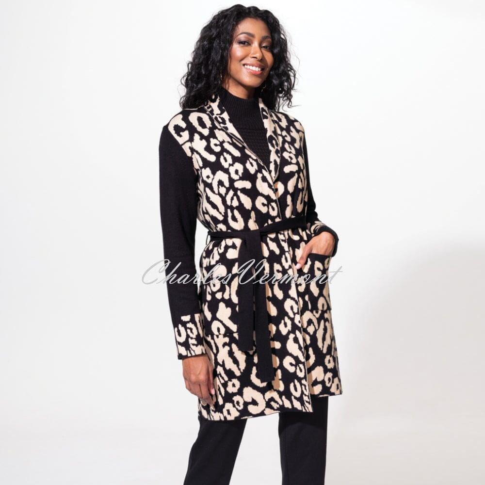 Alison Sheri Animal Print Longline Cardigan Style A42065