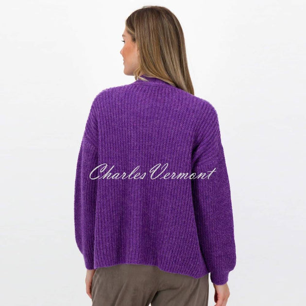 Mauve hotsell sweater cardigan