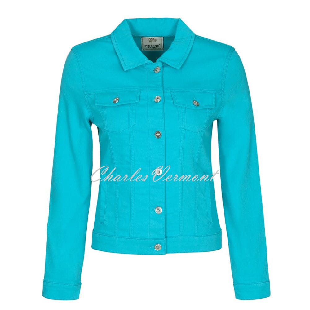 Turquoise hot sale jean jacket