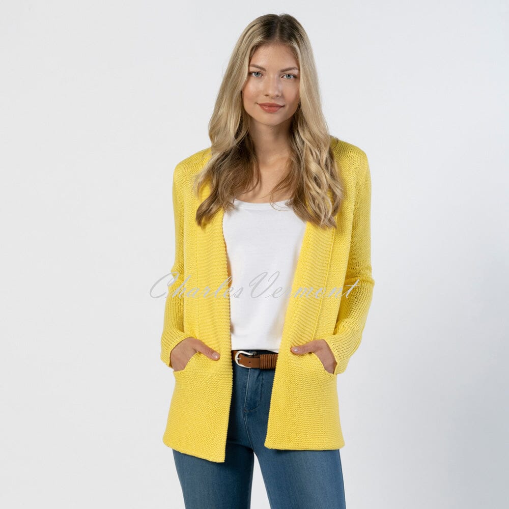 Longline yellow cardigan best sale