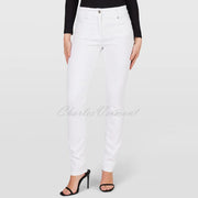 Robell Elena Full Length Jean 51455-5448-10 (White)