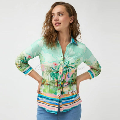 Tinta 'Xenia' Tropical Print Blouse - Style 3826504