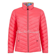 Frandsen Lightly Padded 2-In-1 Reversible Jacket - Style 226-588-6544 (Watermelon Pink / Multi)