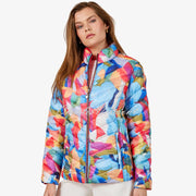 Frandsen Lightly Padded 2-In-1 Reversible Jacket - Style 226-588-6544 (Watermelon Pink / Multi)