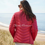 Frandsen Lightly Padded 2-In-1 Reversible Jacket - Style 226-588-6544 (Watermelon Pink / Multi)