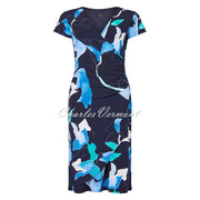 Tia Abstract Print Mock Wrap Dress - Style 78634-7942-60