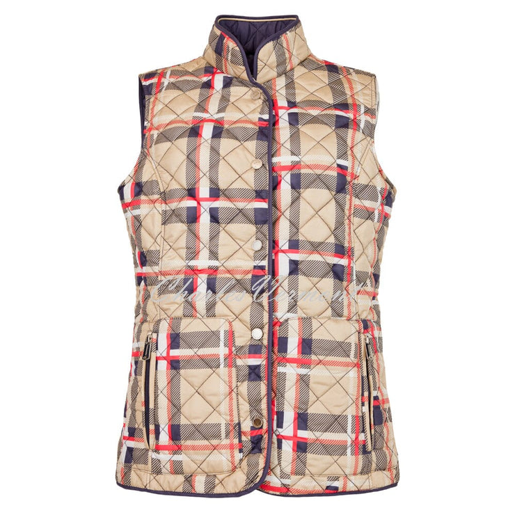 Normann Tartan Check 2-In-1 Reversible Gilet - Style 2014-301-6969