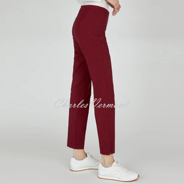 Robell Marie Full Length Trouser 51412-5499-47 (Merlot) | Charles Vermont