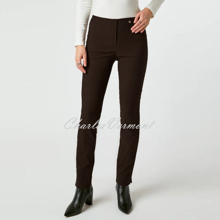 Robell Rose Full Length Super Slim Trouser 51673-5499-39 (Dark Brown)