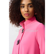 Joseph Ribkoff Trapeze Button Jacket - Style 193198 (Bubble Gum)