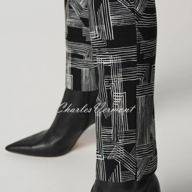 Joseph Ribkoff Abstract Print Trouser - Style 233285