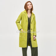 Joseph Ribkoff Longline Coat - Style 233951 (Wasabi)