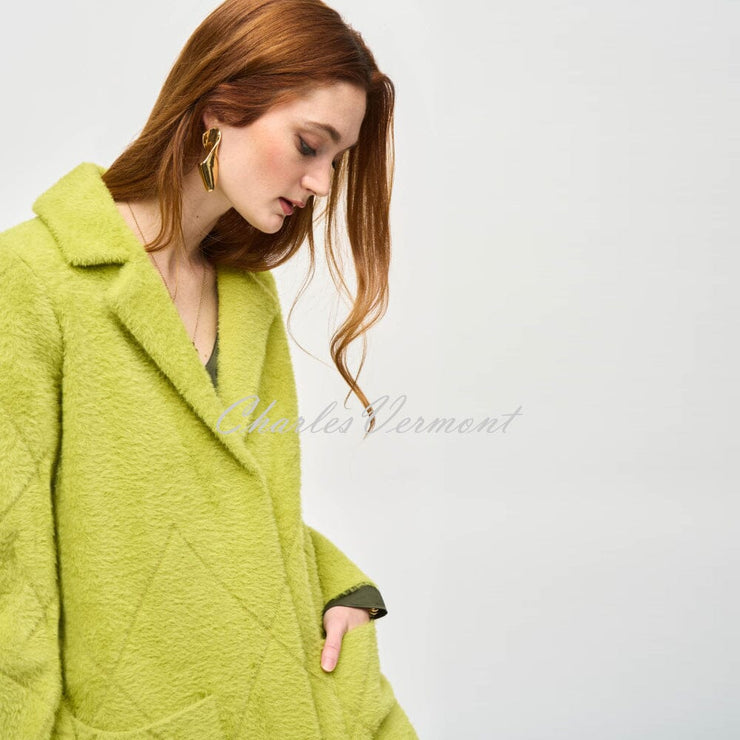 Joseph Ribkoff Longline Coat - Style 233951 (Wasabi)