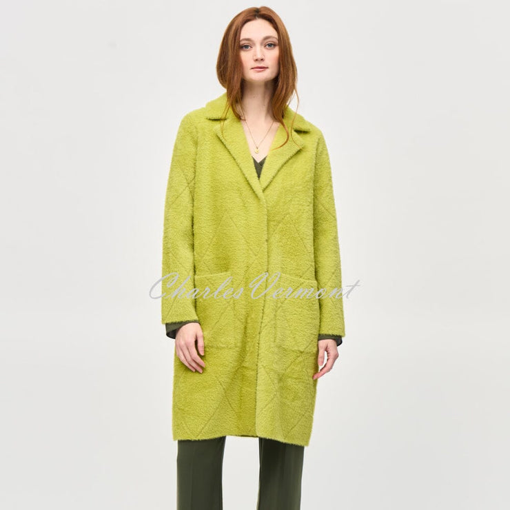 Joseph Ribkoff Longline Coat - Style 233951 (Wasabi)