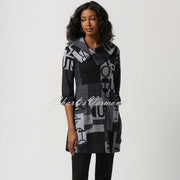 Joseph Ribkoff Letter Print Tunic Style Sweater - Style 234226