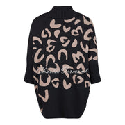 I'cona Animal Print Zip Cardigan - Style 67290-60200-90