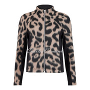 I'cona Animal Print Zip Jacket - Style 67291-60244-15