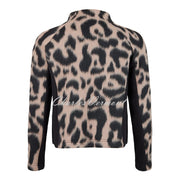 I'cona Animal Print Zip Jacket - Style 67291-60244-15