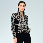 I'cona Animal Print Zip Jacket - Style 67291-60244-15