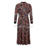 Tia Geometric Print V-Neck Dress - Style 78685-7827-37