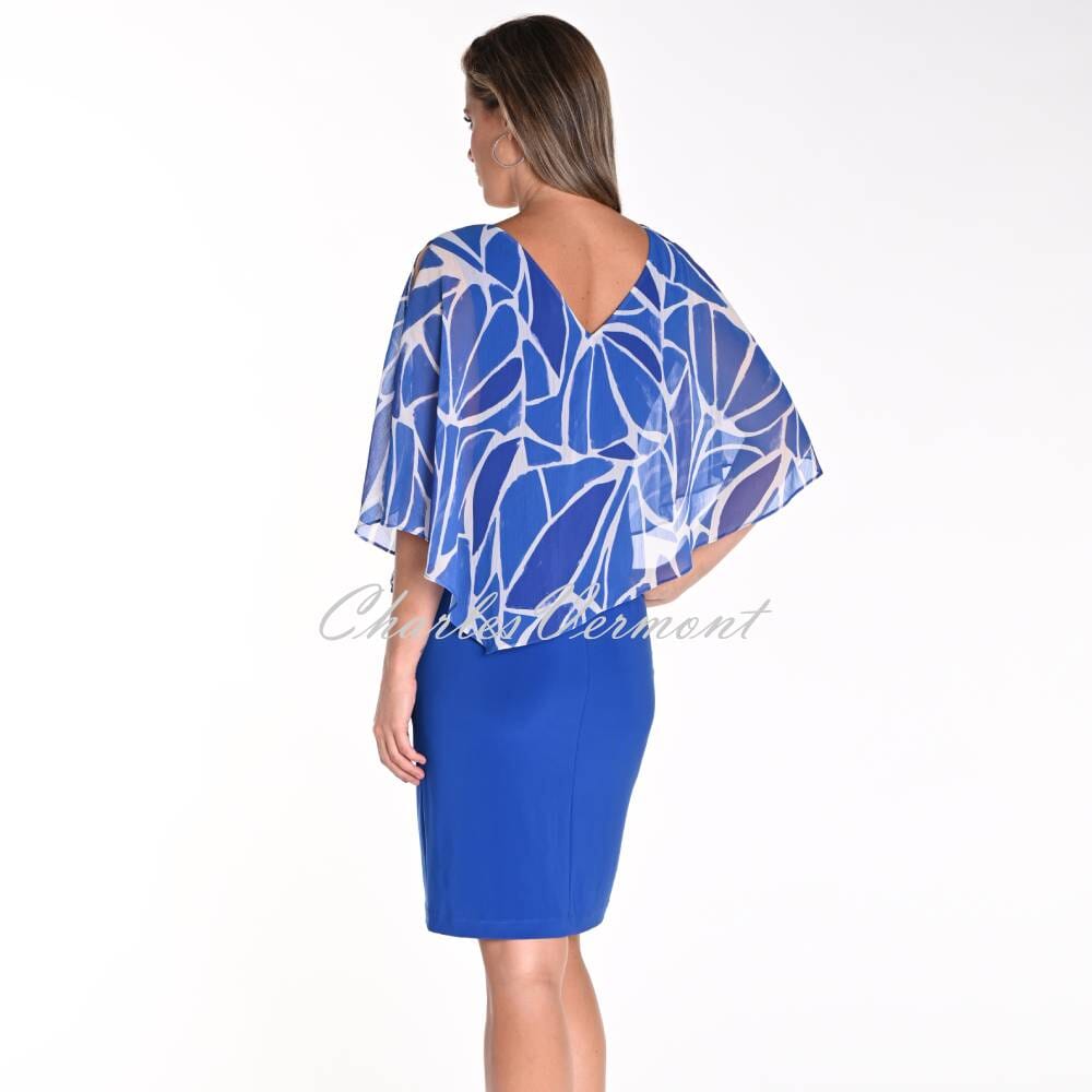 Frank Lyman Patterned Dress With Chiffon Overlay Style 241502 Charles Vermont