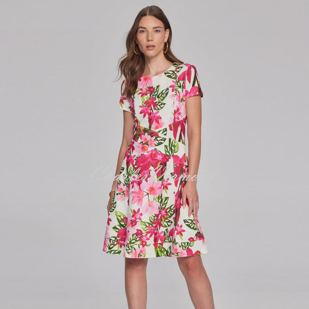 Joseph Ribkoff Floral Print Fit-And-Flare Dress - Style 241789 ...