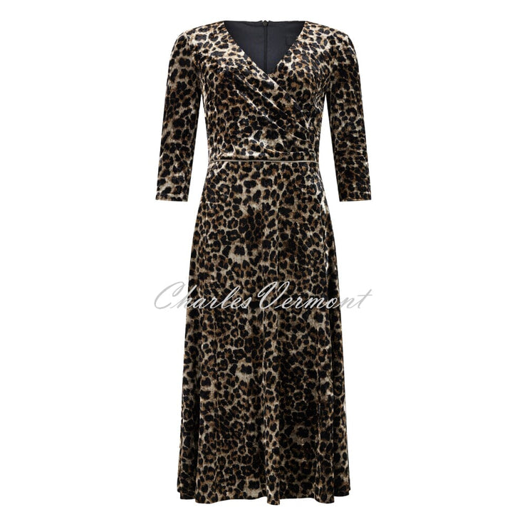 Tia Animal Print Velvet Dress - Style 78732-7858-88