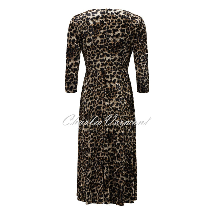 Tia Animal Print Velvet Dress - Style 78732-7858-88