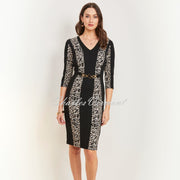 Tia Animal Print V-Neck Dress - Style 78841-7862-90