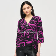 Joseph Ribkoff Abstract Print Top - Style 243059