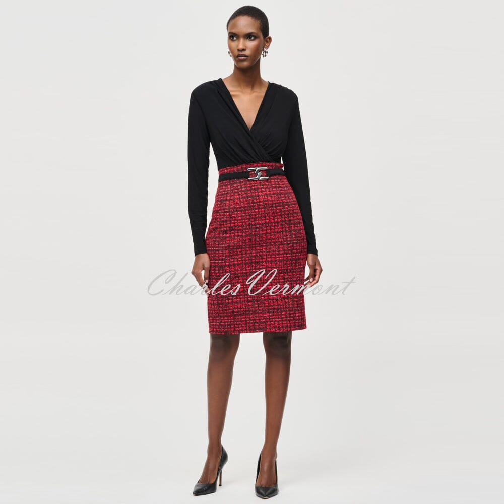 Plaid knit pencil skirt best sale