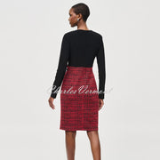 Joseph Ribkoff Plaid Jacquard knit Dress - Style 243060