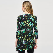 Joseph Ribkoff Abstract Print Zip Tunic Top - Style 243134