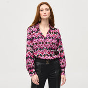 Joseph Ribkoff Geometric Print Blouse - Style 243166