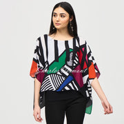 Joseph Ribkoff Abstract Print Poncho Top - Style 243215