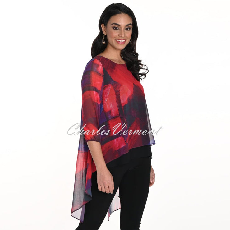 Frank Lyman Chiffon High-Low Tunic Top - Style 243246