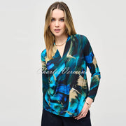 Joseph Ribkoff Abstract Print Top - Style 243293