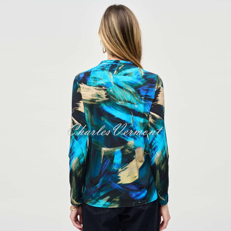 Joseph Ribkoff Abstract Print Top - Style 243293