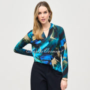 Joseph Ribkoff Abstract Print Top - Style 243293