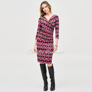 Joseph Ribkoff Geometric Print Wrap Dress - Style 243323