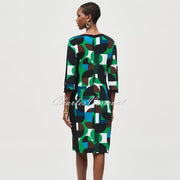 Joseph Ribkoff Geometric Print Dress - Style 243324