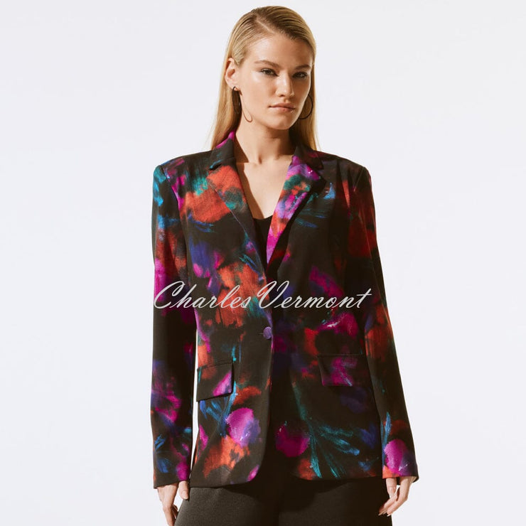 Joseph Ribkoff Colour-Burst Print Blazer Jacket - Style 243723