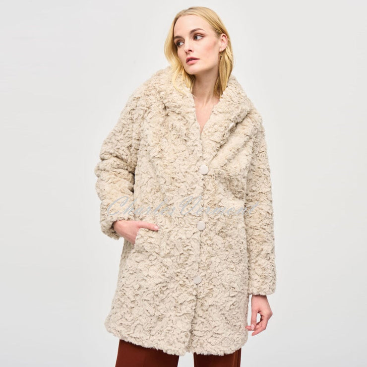 Joseph Ribkoff Reversible Faux Fur Coat - Style 243903