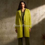 Joseph Ribkoff Longline Coat - Style 233951 (Wasabi)