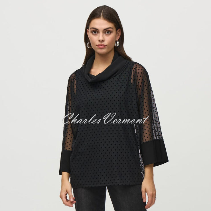 Joseph Ribkoff Polka Dot Tunic Top - Style 244178