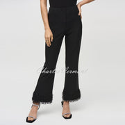 Joseph Ribkoff Trouser With Fringe Hem - Style 244193