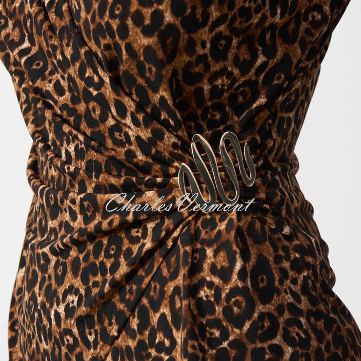 Joseph Ribkoff Animal Print Wrap Top - Style 244251