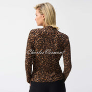 Joseph Ribkoff Animal Print Wrap Top - Style 244251