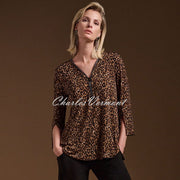 Joseph Ribkoff Animal Print Tunic Top - Style 244252